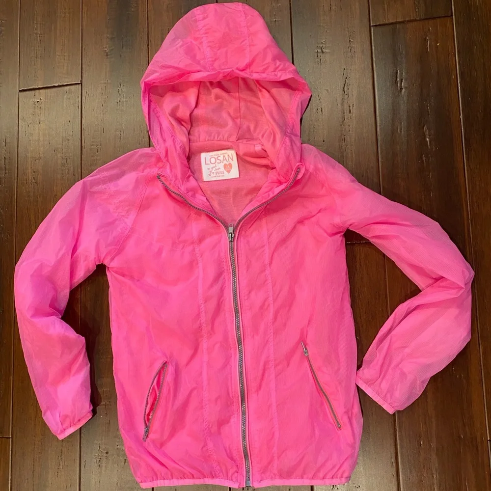 LOSAN girl windbreaker jacket size 14 y